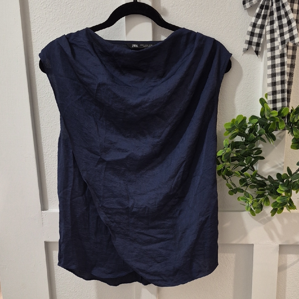 Zara Deep Blue Women's Blouse
